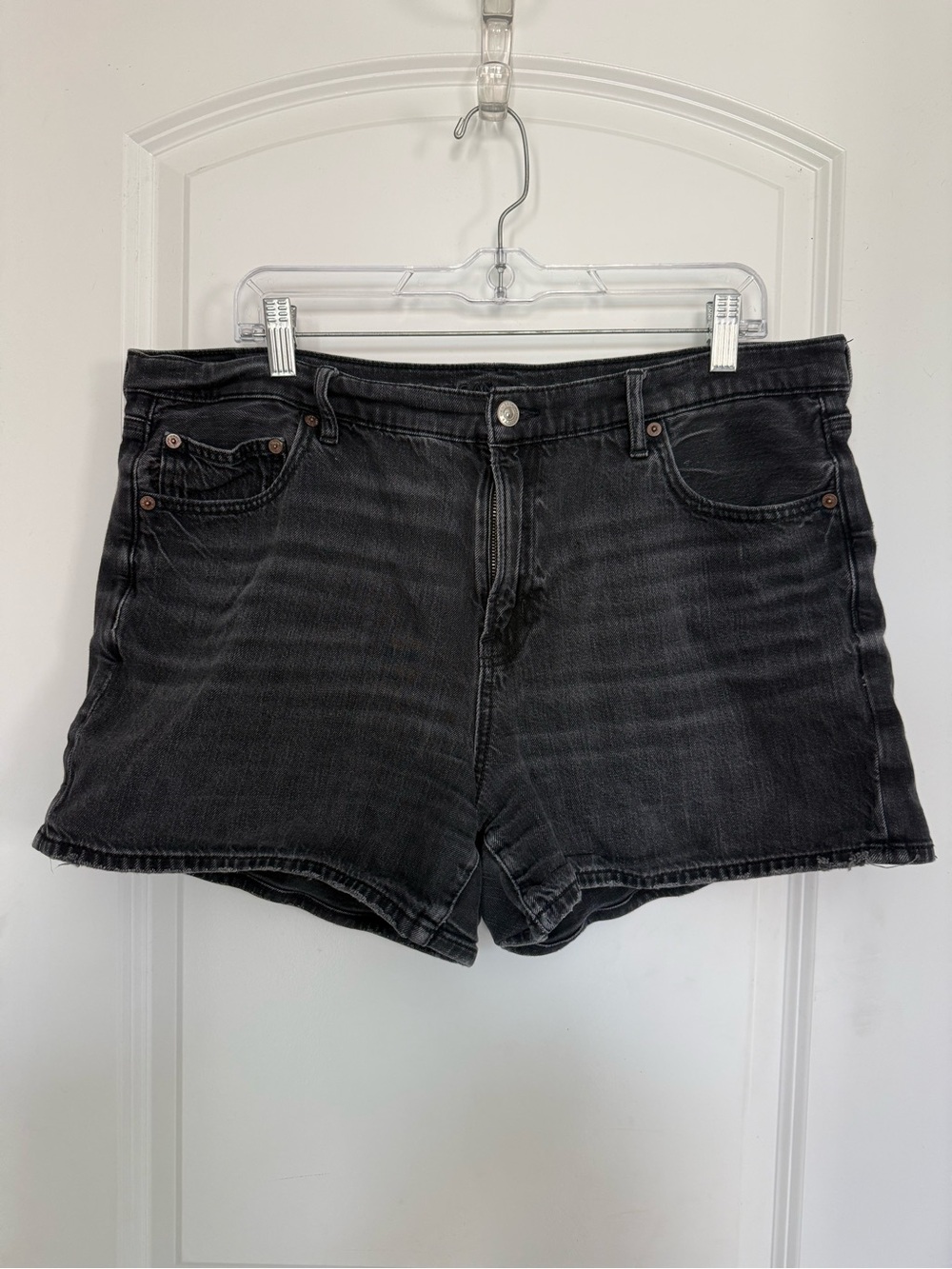 American Eagle Outfitters Black Denim Jean Shorts